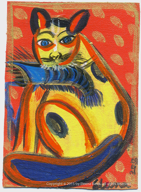 Cat, 5X7 inches