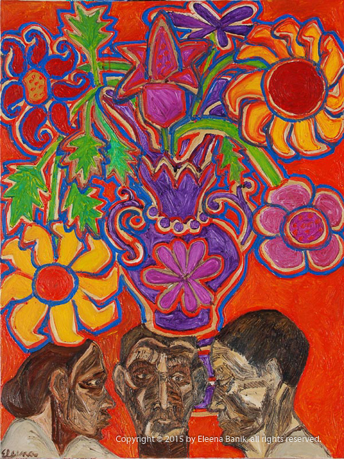 Conversation, Oil on Canvas, 3 x 4 ft
