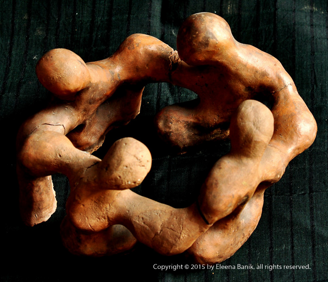 Dancing Children, Terracota Sclupture, Angle 1