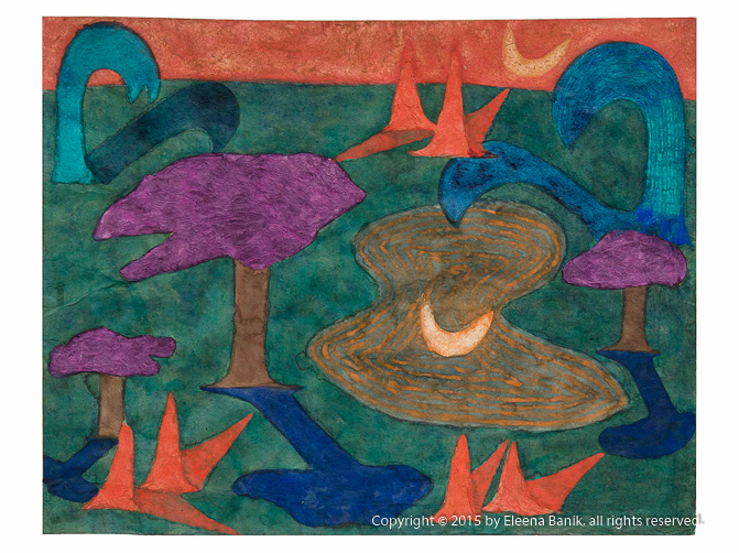 Moonlight Sonata, Tempera on Paper